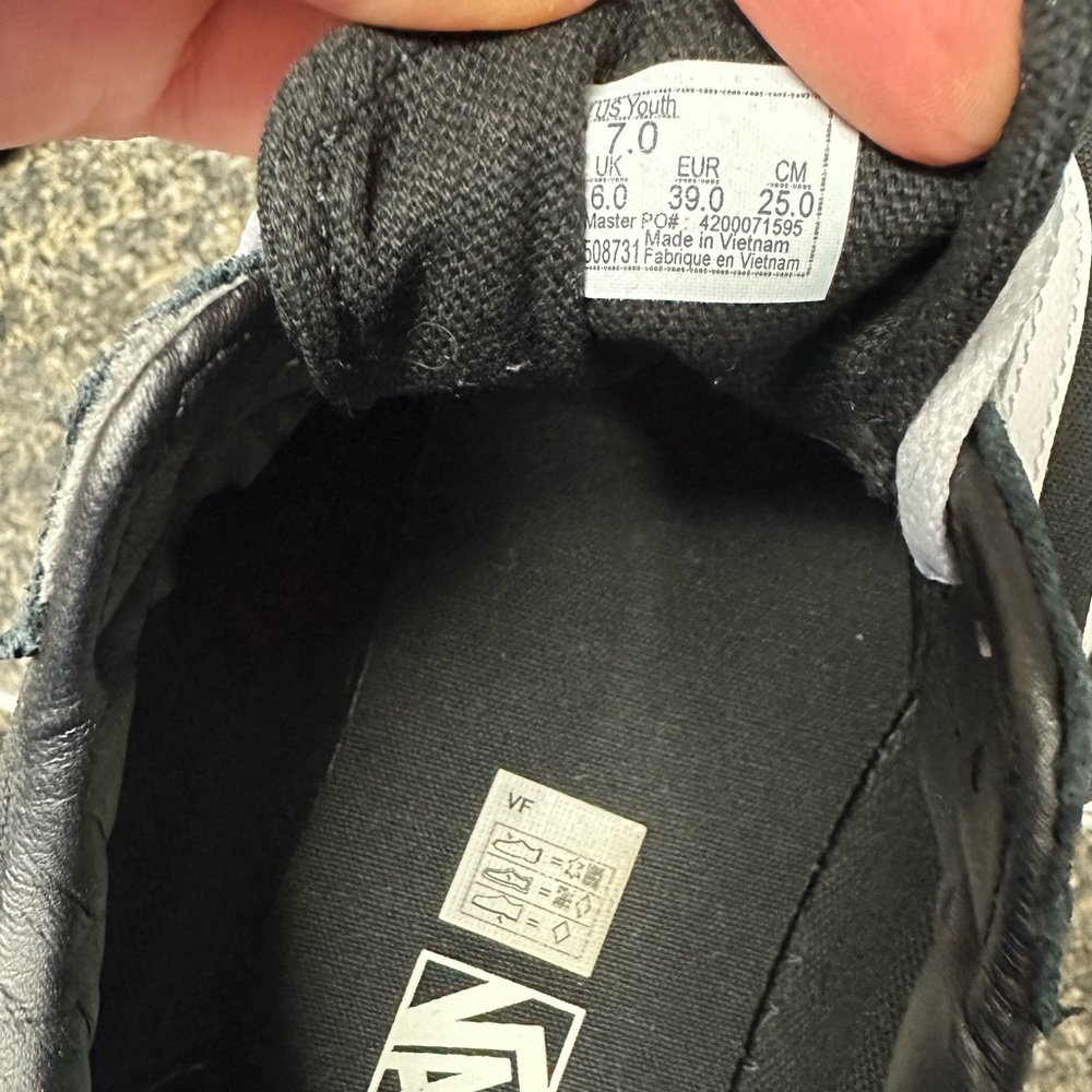 Vans Black and White Old Skool Sneakers - Picture 2 of 2